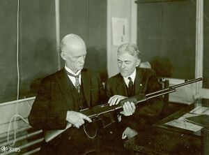 John M Browning and a Browning Automatic Rifle (BAR).jpg