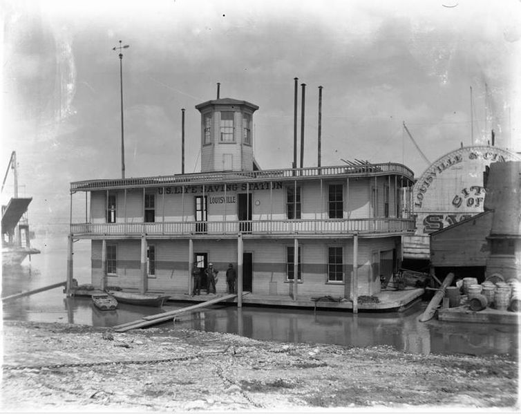 File:The life saving station in Louisville was the only floating station in the system -a.jpg
