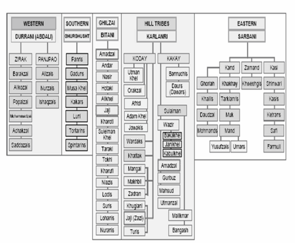 Pashtun tribal structure[6]